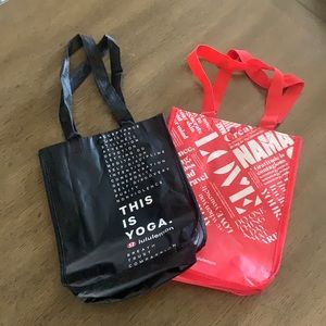 Lululemon shopping bags
